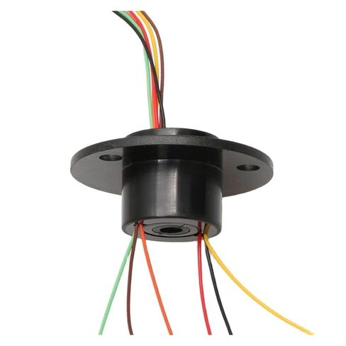 Small Capsule Slip Ring 1PCS Hole Dia 5mm 7mm Bore Slip Ring 2/4/6/12 Wires Hollow Shaft Conductive Ring(Hole 5mm 6CH 2A) in Saudi Arabia