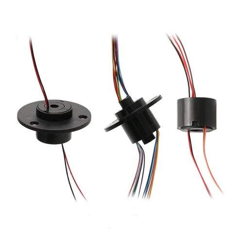Small Capsule Slip Ring 1PCS Hole Dia 5mm 7mm Bore Slip Ring 2/4/6/12 Wires Hollow Shaft Conductive Ring(Hole 5mm 6CH 2A) in Saudi Arabia