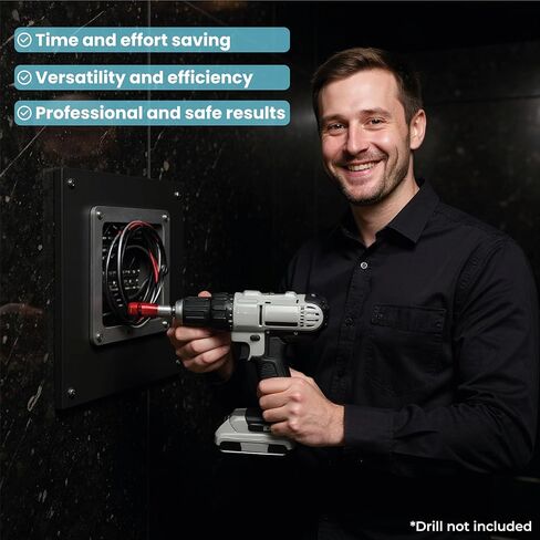 Drill-Powered Wire Stripper and Twister Tool Kit with 4 interchangeable heads and accessories - Connector Tool for Power Drill specially designed for stripping the insulating layer of AWG in Kuwait