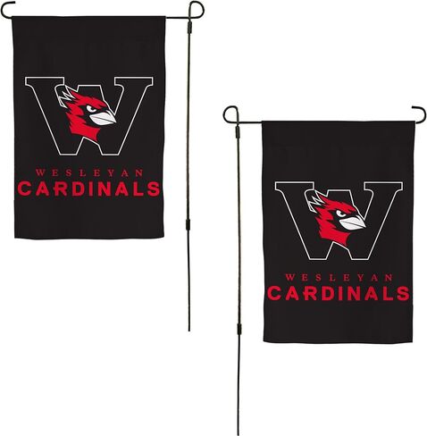 Desert Cactus Wesleyan University WU Garden Flag – 19 x 12 inch Wesleyan Cardinals Banner, For Outdoor Display and Events (Design 1) in Kuwait