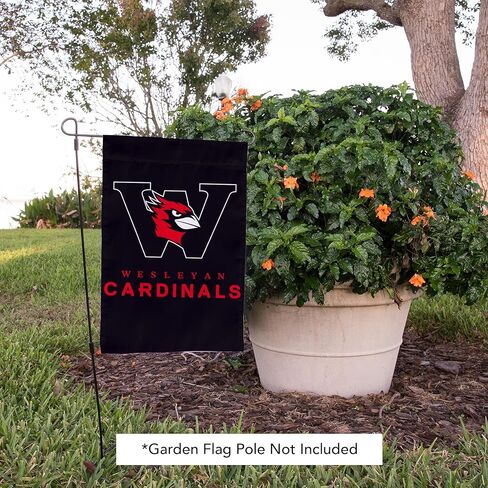 Desert Cactus Wesleyan University WU Garden Flag – 19 x 12 inch Wesleyan Cardinals Banner, For Outdoor Display and Events (Design 1) in Kuwait