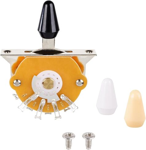 Banworks Guitar Vintage 3-Way Blade Switch 3 Position Pickup Selector Lever Switch with 3 Tips for Fender/Squier Stratocaster Strat ST Telecaster Tele Style Electric Guitar JT/DWQ-05 in Saudi Arabia