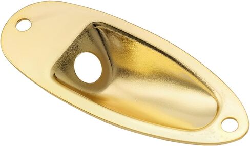Musiclily Boat Style Electric Guitar Output Jack Plate, Gold (2 Pieces) in Kuwait
