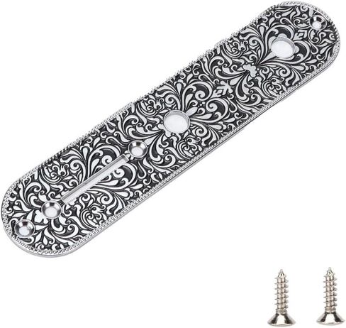 Electric Guitar Control Plate 160x34.2mm - Metal Replacement Part for Telecaster Style Guitars with 3.7mm/8.6mm Pot Holes(Gold) in Kuwait