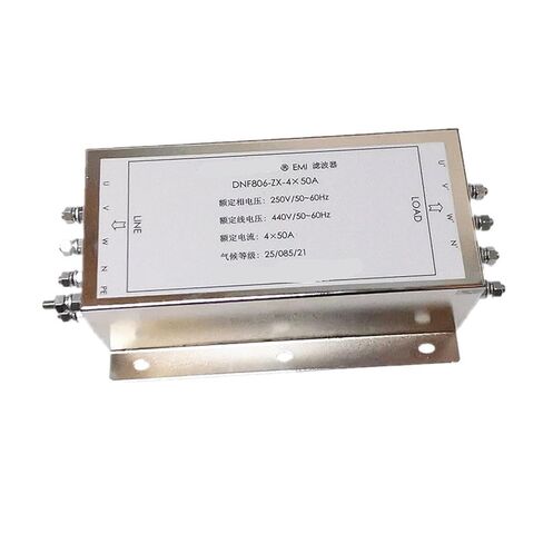 مرشح عاكس مؤازر 3 مراحل 4 أسلاك مضاد للتدخل DNF806 50A AC 380V Purifier in Kuwait