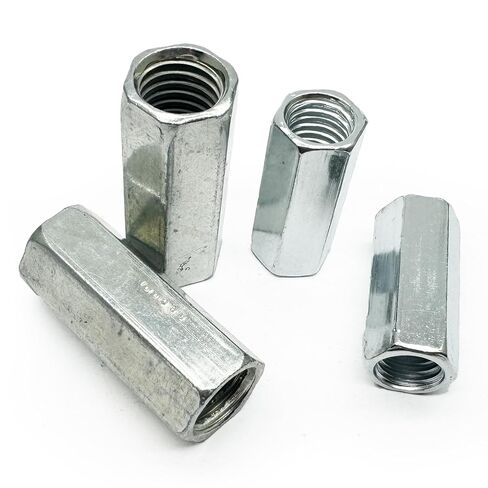 M8 x 1.25-Pitch 28mm طول قضيب طويل متري عرافة اقتران الجوز، 10 عبوات، مطلي بالزنك in Kuwait