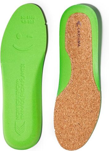 Cariuma Bio-Foam Removable Insoles with Cork Green Shoe Insert, No Slip, Washable Memory Foam Shoe Inserts for Sneakers, Provide Confort & Arch Support, Mens 10 in Saudi Arabia