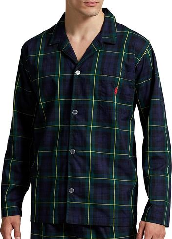 Polo Ralph Lauren Mens Hanging Yarn-dye Woven Long Sleeve Pj Top in Saudi Arabia