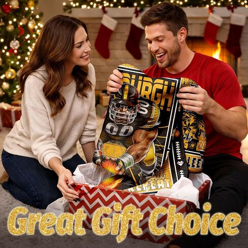 Football Fan Throw Blanket Game Day City Colors Collage Flannel Blanket for Tailgate & Couch Cozy Sports Lover Gift in Kuwait