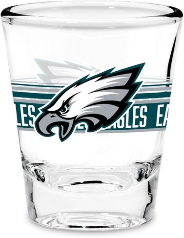 Rico Industries NFL Football Philadelphia Eagles Standard 1.7oz Shot Glass Durable Barware for Game Day & Home Bars in Saudi Arabia