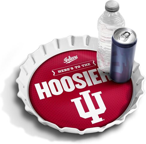 YouTheFan Officially-Licensed NCAA Bottlecap Serving Tray - 13" x 13" - Bottle Cap Shaped Tray - 100% Melamine, Dishwasher Safe, BPA Free - Great Fan Gift in Kuwait