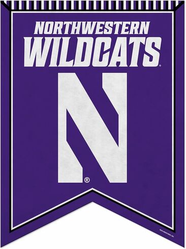 Rico Industries NCAA Northwestern Wildcats Rafter Felt Pennant in Kuwait