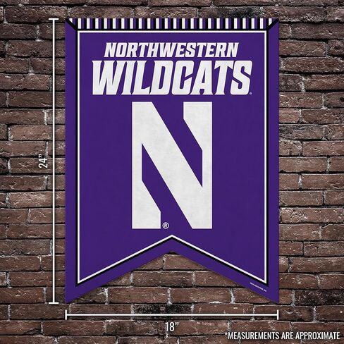 Rico Industries NCAA Northwestern Wildcats Rafter Felt Pennant in Kuwait