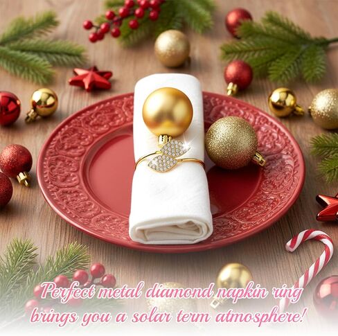 100 Pcs Napkin Rings Gold Table Decorations Durable Bling Leaf Shaped Napkins Rings Round Napkin Holders Buckles for Thanksgiving Day Christmas Dining Table Parties Everyday in Kuwait