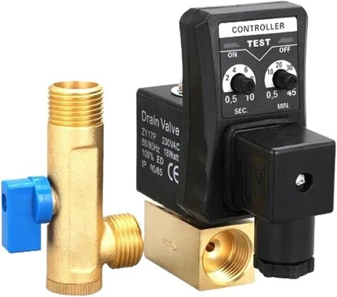 AC 220V 1/2 Inch Electronic Drain Valve Electric Timer Auto Water Solenoid for Air Compressor Condensate(One-Piece Type) in Saudi Arabia
