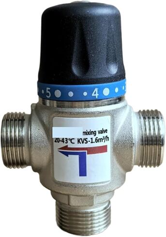 صمام خلط تلقائي لسخان المياه المكشوف، ثرموستاتي ذكي، ساخن وبارد، اتصال ذكر (DN25) in Kuwait