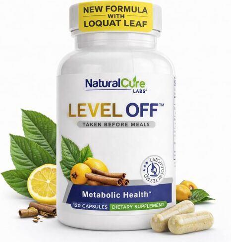 مكمل دعم الجلوكوز من Level Off - تركيبة دعم ما بعد الوجبة للاستجابة الصحية للجلوكوز بعد الوجبة، كبسولات نباتية للصحة الأيضية، نباتية وغير معدلة وراثيًا - 120 عددًا (عبوة من 1). in Kuwait