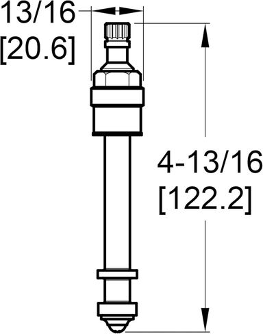 حوض استحمام روماني Pfister 9103100، ساق ضغط جانبي بارد، جزء بديل أصلي، غير مكتمل، عدد 1 in Kuwait