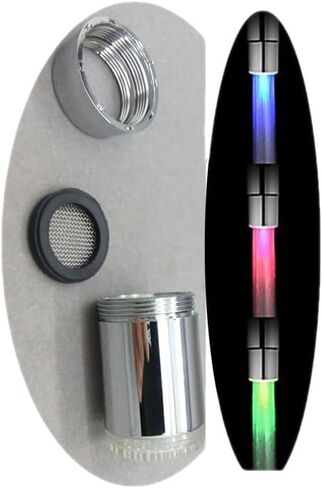 LED Faucet Light, 3-Color Temperature Sensitive Gradient Water Glow, Universal Faucet Spout Light for Kitchen & Bathroom Sink Tap(3 Color-1PC) in Kuwait