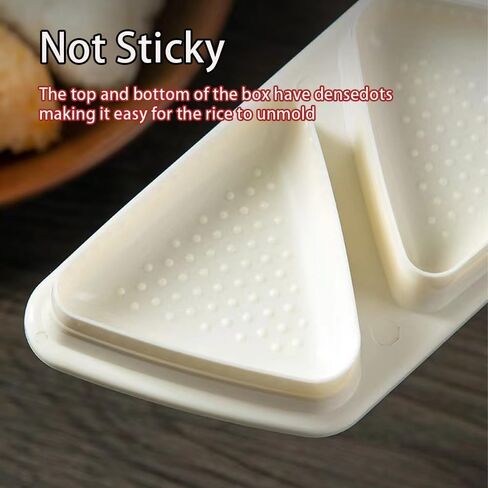 6-in-1 Rice Ball Mold, Triangular Sushi Mold, 6-Hole Rice Ball Mold Set, Quickly Makes 6 Rice Balls, Easy to Store and Carry (Blue) in Kuwait