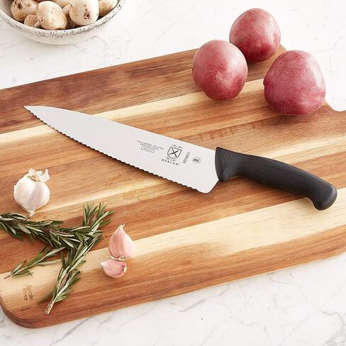 Mercer Culinary M23831 مقبض أسود ميلينيا، حافة مموجة 25.4 سم، سكين الشيف in Kuwait