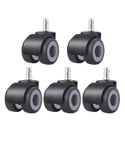Chair Wheels M10/M11 Rod 2 Inch Heavy Duty Casters 4 Bearings 5Pcs(M11x20mm) in Saudi Arabia