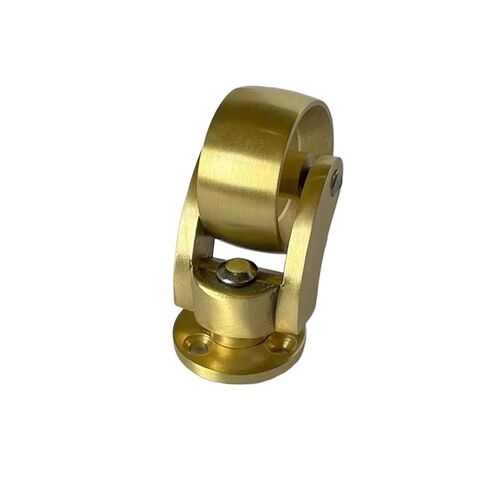 Threaded Brass Casters Swivel Rubber Wheels M8/M10 Screw Compatible 4Pcs in Kuwait
