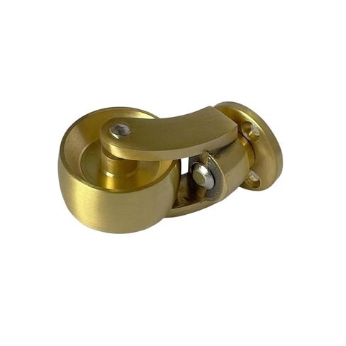 Threaded Brass Casters Swivel Rubber Wheels M8/M10 Screw Compatible 4Pcs in Kuwait