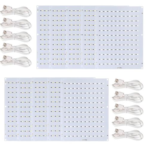 CMYK Lithophane Led Backlight Board Kit Replacement For Bambu Lab P1/X1/A1 Series Accessories,High Brightness Usb Connection Cable, 3d Printer Accessories Led Lamp Kit For Diy Relief Painting (10 PCS) in Kuwait