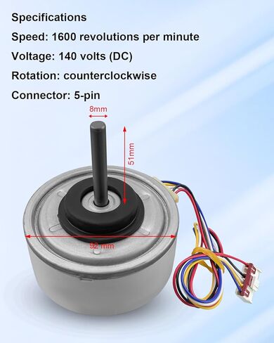 Air Conditioning Motor Replace ZKFP-20-8-113 Fit for Midea Conditioner, DC140V 20W Air Conditioning DC Indoor Motor Fan in Kuwait