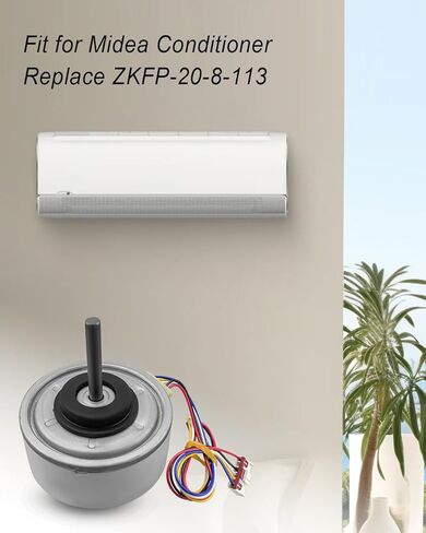 Air Conditioning Motor Replace ZKFP-20-8-113 Fit for Midea Conditioner, DC140V 20W Air Conditioning DC Indoor Motor Fan in Kuwait
