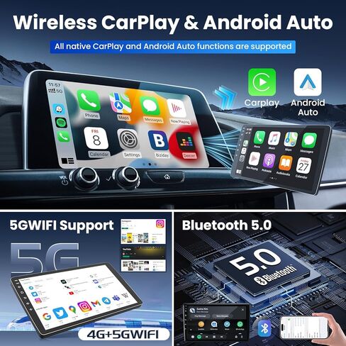 5G WiFi 8 Core Car Radio Stereo لـ Honda Pilot 2006-2008: 9 Inch 1280 * 800 HD Touch Screen 4+32G استبدال وحدة الرأس بكاميرا احتياطية - ترقية 5G Wireless Carplay GPS FM SWC Bluetooth 5.0 in Kuwait