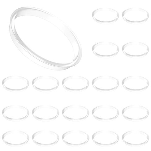 GL 45 Laboratory Bottle Pouring Ring PP Plastics GL 45 Ring Fit with Gl45 Vial Thread(Clear 20pcs) in Saudi Arabia