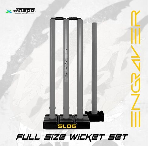 JASPO Cricket Kit – Full Size Plastic Bat, Synthetic Ball, Stumps & Kit Bag – Lightweight & Durable Tennis Cricket Plastic Kit in Kuwait