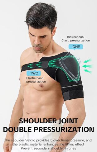 SUJAYU Shoulder Brace for Men Women, Adjustable Arm Sling Shoulder Immobilizer Arm Cuff Pads, Shoulder Support Brace Pain Relief Compression Sleeve for Arm in Kuwait