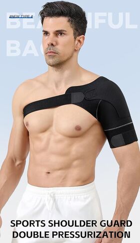 SUJAYU Shoulder Brace for Men Women, Adjustable Arm Sling Shoulder Immobilizer Arm Cuff Pads, Shoulder Support Brace Pain Relief Compression Sleeve for Arm in Kuwait