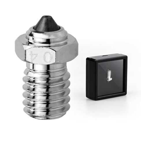 طرف كربيد التنغستن ثنائي المعدن V6 فوهة فولاذية صلبة 0.4 مللي متر لطابعة Prusa i3 MK3S/Mini, i3 Mega/Kobra/Kobra Neo ثلاثية الأبعاد in Kuwait