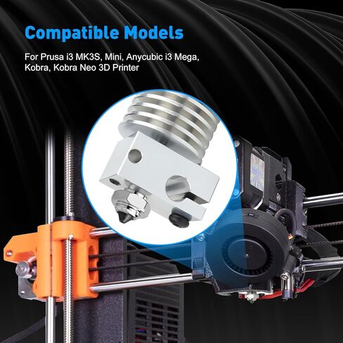 طرف كربيد التنغستن ثنائي المعدن V6 فوهة فولاذية صلبة 0.4 مللي متر لطابعة Prusa i3 MK3S/Mini, i3 Mega/Kobra/Kobra Neo ثلاثية الأبعاد in Kuwait