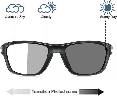 willochra Luxury Sports Readers Sunglasses Wrap Around Readers Photochromic Bifocal Reading Glasses For Men and Women F25 in Kuwait