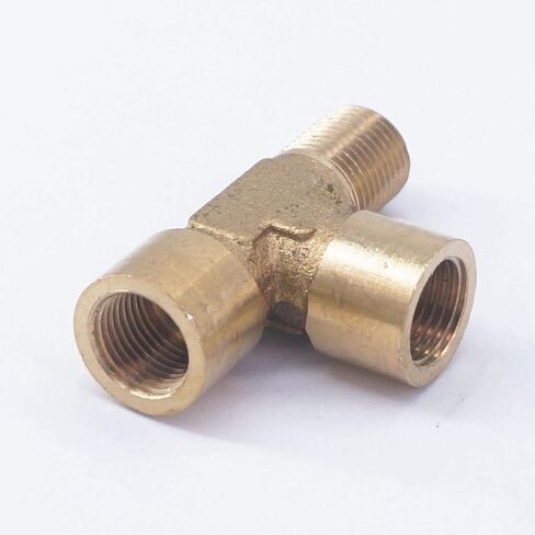 2 قطعة 1/8 "أنثى أنثى ذكر تي شيرت 3 طريقة تركيب الأنابيب النحاسية موصل المياه الوقود الغاز وصلات المواسير in Kuwait