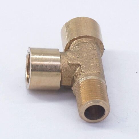 2 قطعة 1/8 "أنثى أنثى ذكر تي شيرت 3 طريقة تركيب الأنابيب النحاسية موصل المياه الوقود الغاز وصلات المواسير in Kuwait