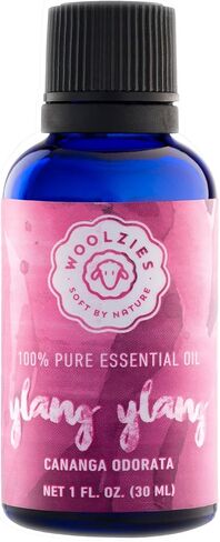 Woolzies Best Quality 100% Pure Ylang Ylang Essential Oil | Healthy Skin/Hair, Calming Effect, Lifts Mood | Natural Undiluted Therapeutic Grade | For Skin/Internal/Topical, 1 fl oz in Kuwait