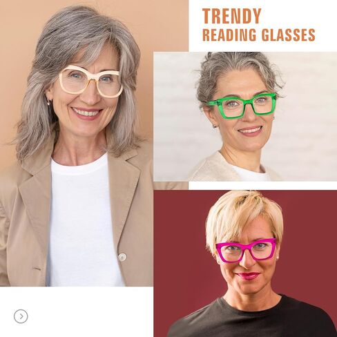 Oversized Reading Glasses for Women Men Fashion Computer Readers Spring Hinge Eyeglasses in Saudi Arabia