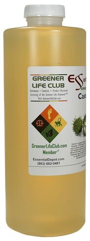 زيت الخروع - 1 كوارت - 32 أونصة - درجة الغذاء - حاوية HDPE محكمة الغلق مع غطاء قابل للإغلاق - نقي وطبيعي 100% للشعر والبشرة والتدليك والطهي in Kuwait