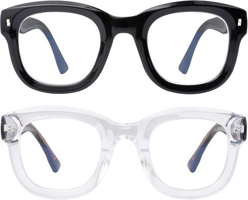 Oversized Reading Glasses for Women Men Fashion Computer Readers Spring Hinge Eyeglasses in Saudi Arabia