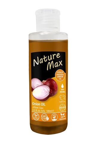Nature Max Onion Oil Natural Undiluted Pure Oils Cold Pressed Premium For Cooking & Hair & Skin No Additives Non Gmo Kosher Halal (1 Pack = 3.38 oz / 100 ml) زيت البصل حلال in Kuwait