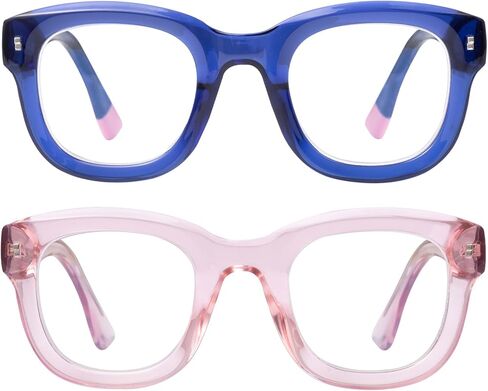Oversized Reading Glasses for Women Men Fashion Computer Readers Spring Hinge Eyeglasses in Saudi Arabia