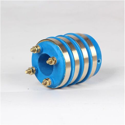 1 Set of 2/4 Way Current Collector Slip Ring Assembly 20mm 25mm Shaft Diameter Rotary Electrical Connector with Carbon Brush Holder (Color : 20x50x59-4 Set) in Kuwait
