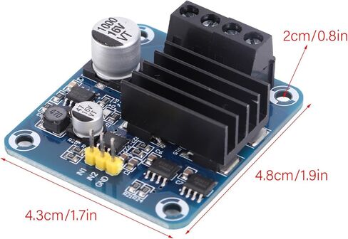 H Bridge Motor Driver Module, 50A High Current MOSFET Motor Driver, PWM Signal Isolation Module with Forward Reverse Rotation, Ideal for Microcontroller 5V to 15V in Kuwait
