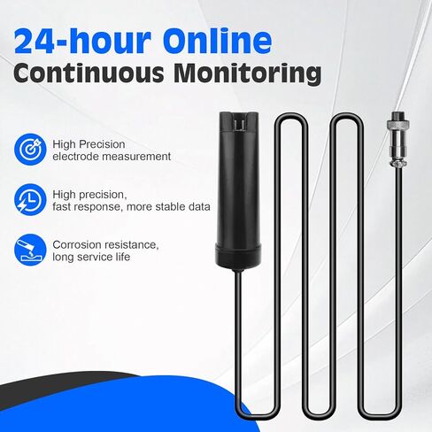 Replaceable Probe for 8 in 1 pH Monitor, Online pH EC Hydroponics Replacement Probe, Aquarium pH Monitor Replacement Probe in Kuwait
